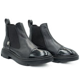 Ghete dama Anna Viotti din piele naturala D 4204 negru 