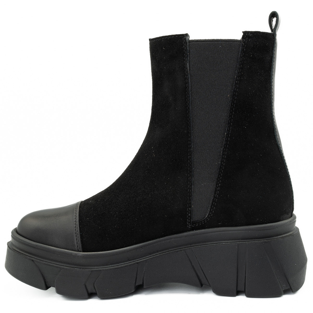 Ghete dama Anna Viotti din piele naturala D 4292 negru 