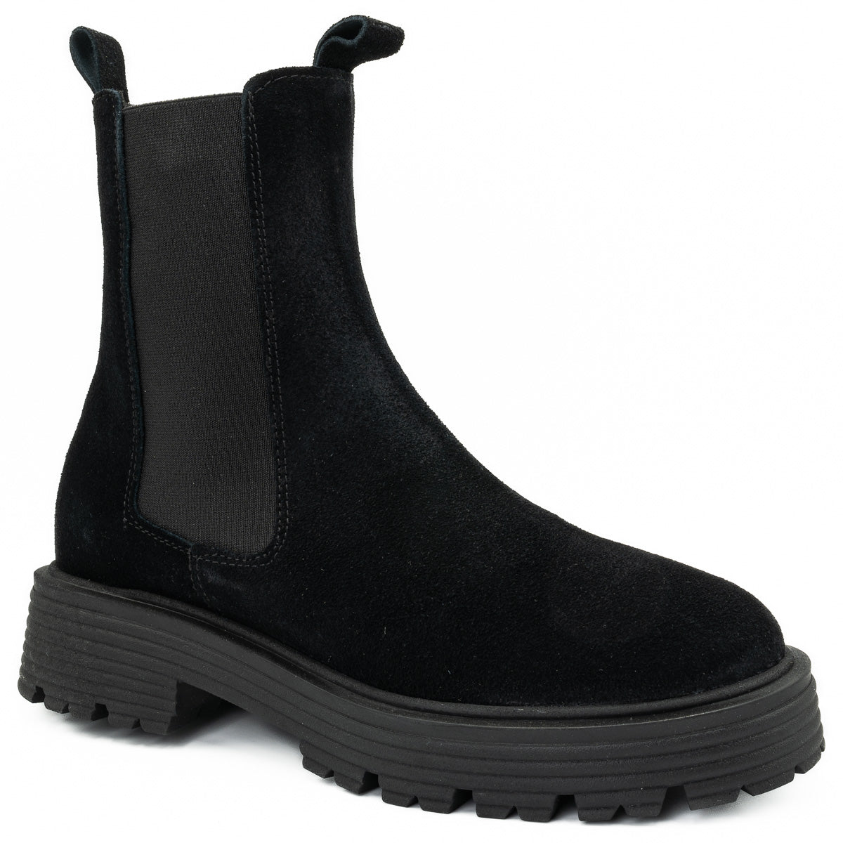 Ghete dama Anna Viotti din piele naturala  D 4412 negru  