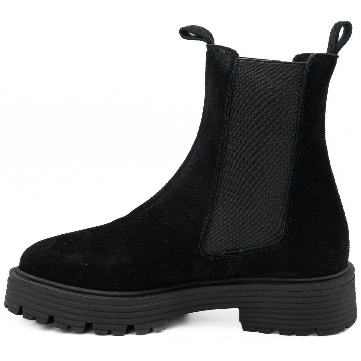 Ghete dama Anna Viotti din piele naturala  D 4412 negru  