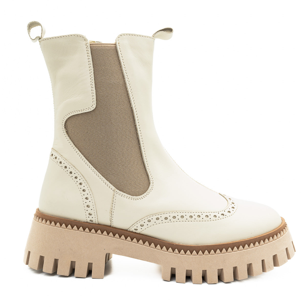 GHETE DAMA ANNA VIOTTI DIN PIELE naturala d 4414 bej 