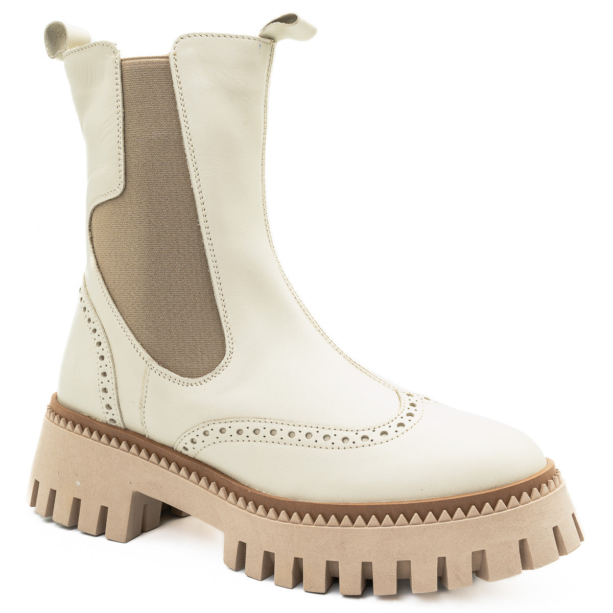 GHETE DAMA ANNA VIOTTI DIN PIELE naturala d 4414 bej 