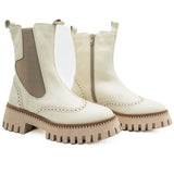 GHETE DAMA ANNA VIOTTI DIN PIELE naturala d 4414 bej 