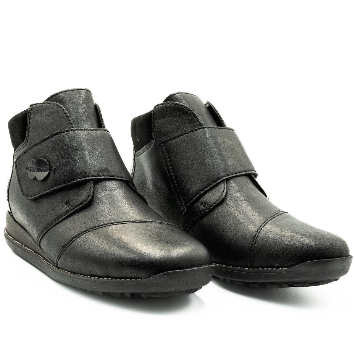 Ghete dama Rieker din piele naturala D 44255 negru 