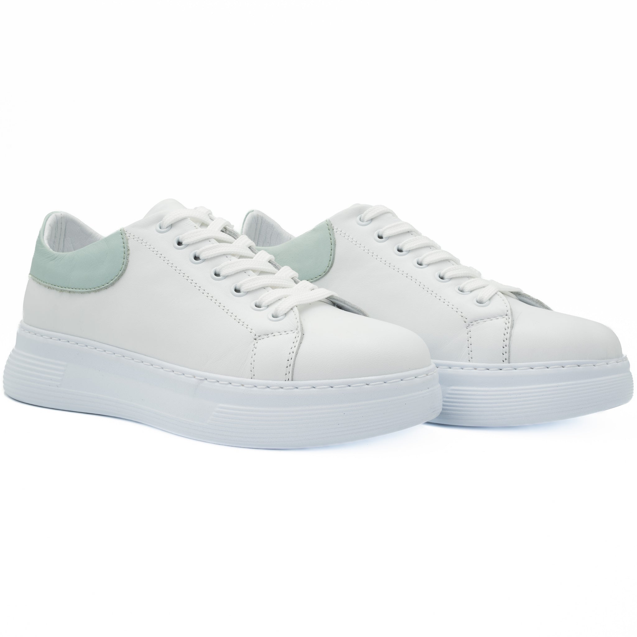 Pantofi dama Anna Viotti  din piele naturala D16-450 alb-olive