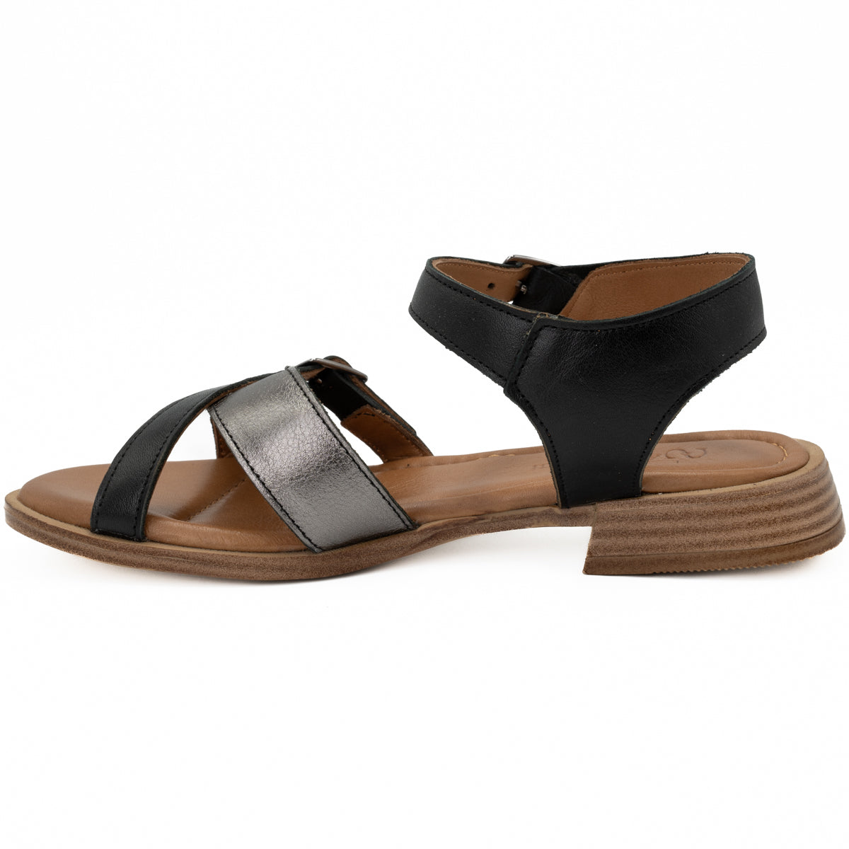 Sandale dama din piele naturala Anna Viotti D 57-45201 negru