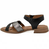 Sandale dama din piele naturala Anna Viotti D 57-45201 negru