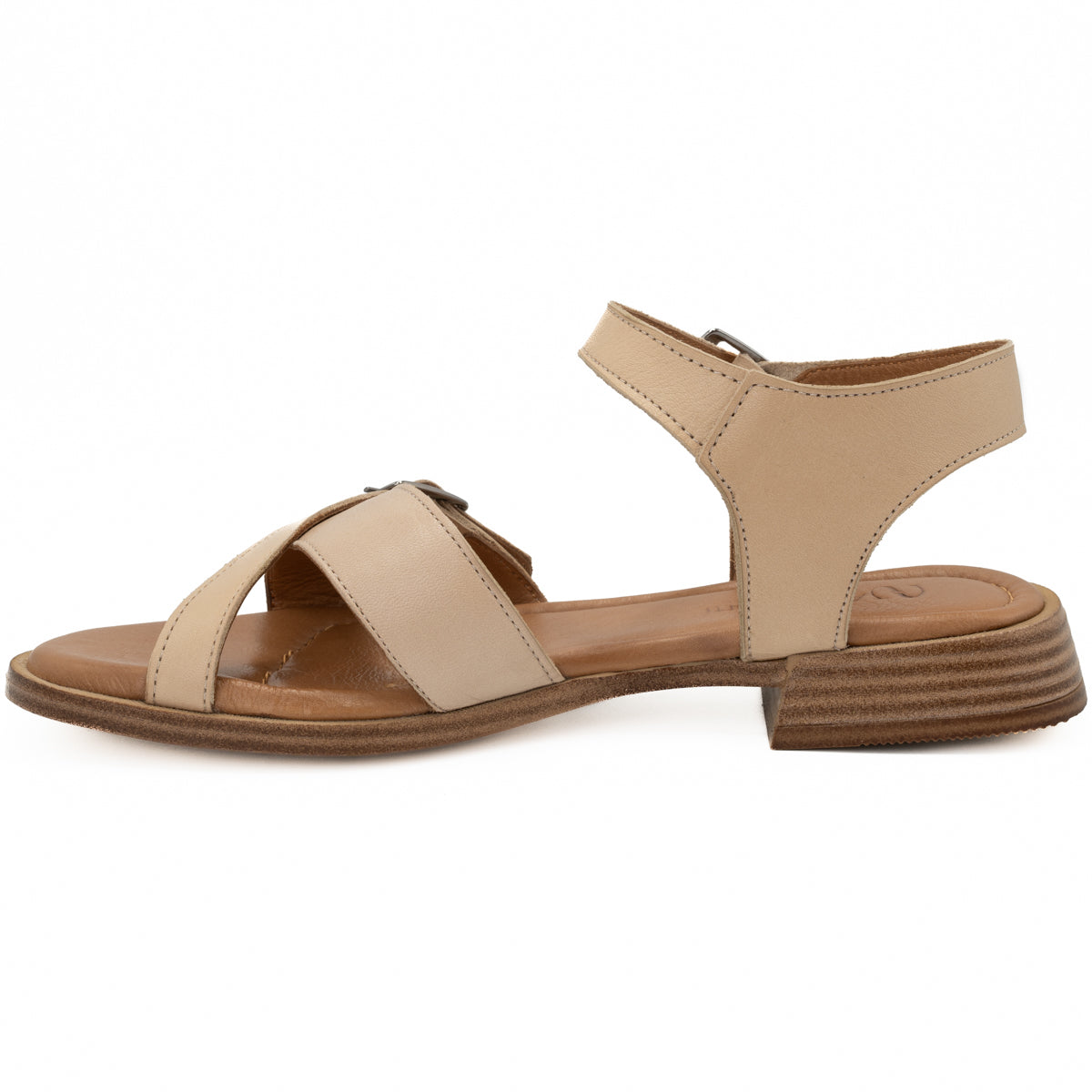 Sandale dama din piele naturala Anna Viotti D 57-45201 bej 