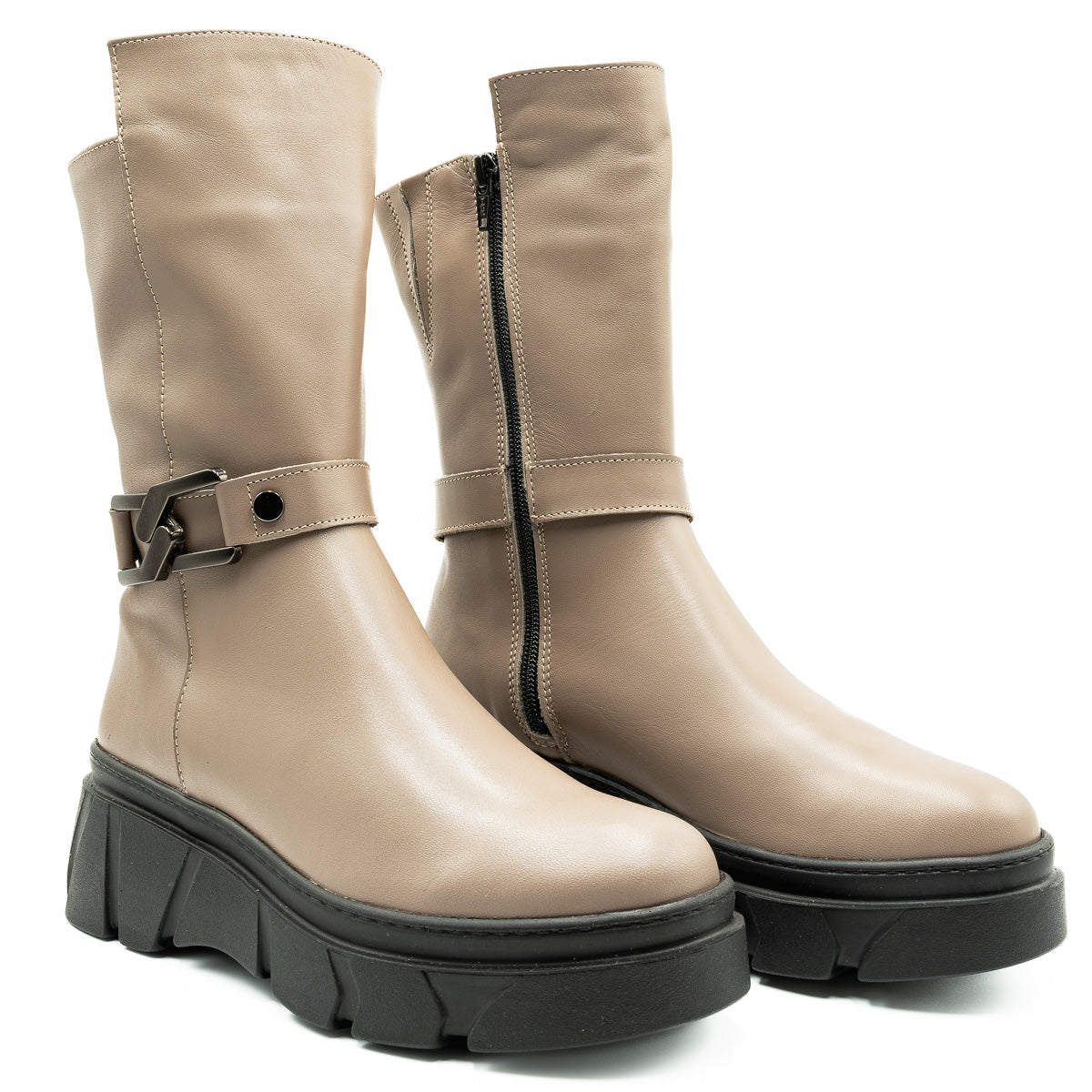 GHETE DAMA ANNA VIOTTI DIN PIELE naturala D 4590 VIZON