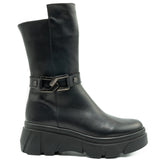 GHETE DAMA ANNA VIOTTI DIN PIELE naturala D 4590 NEGRU 