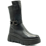 GHETE DAMA ANNA VIOTTI DIN PIELE naturala D 4590 NEGRU 