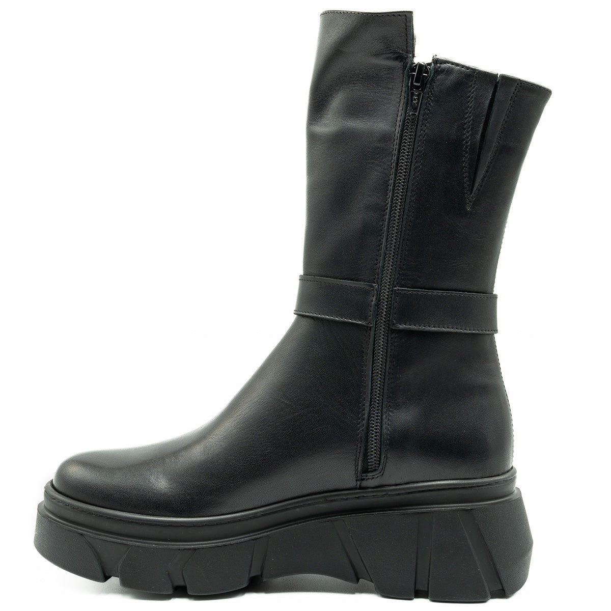 GHETE DAMA ANNA VIOTTI DIN PIELE naturala D 4590 NEGRU 