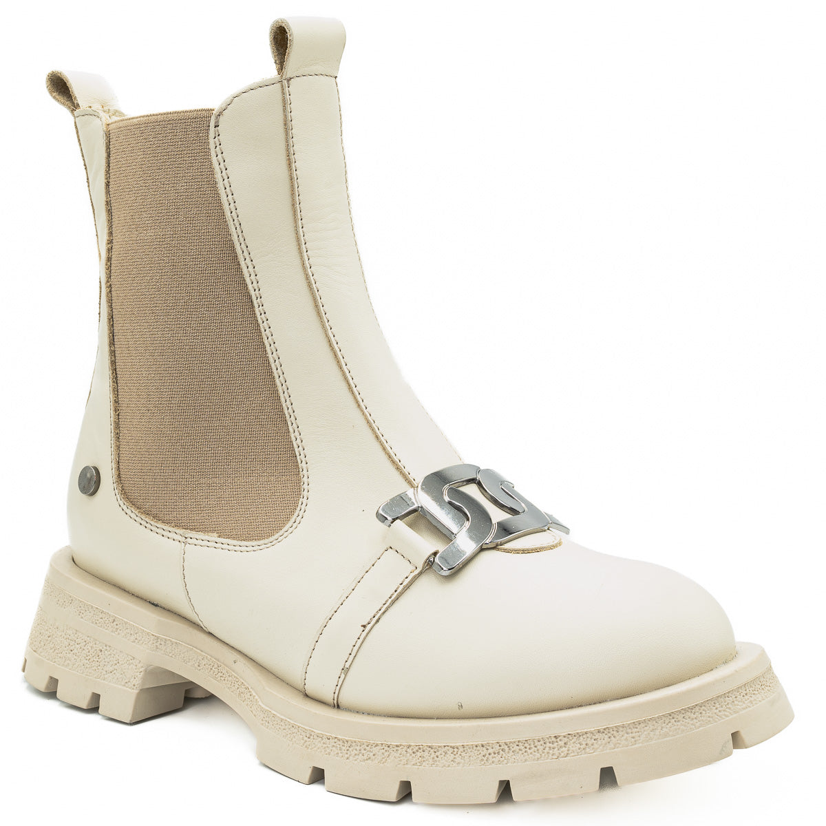 GHETE DAMA ANNA VIOTTI DIN PIELE naturala D 4592 bej 