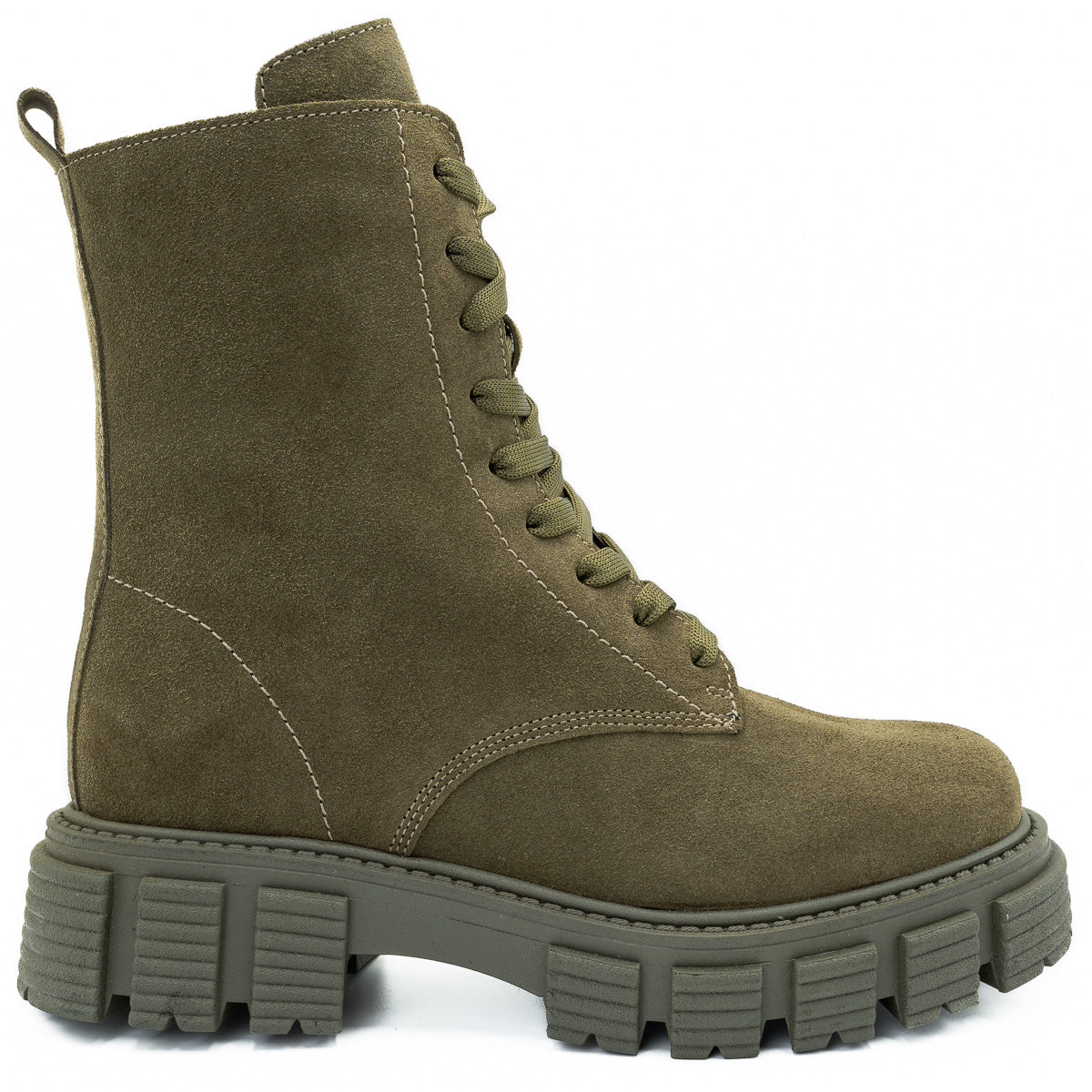 GHETE DAMA ANNA VIOTTI DIN PIELE naturala D 4632 KAKI 