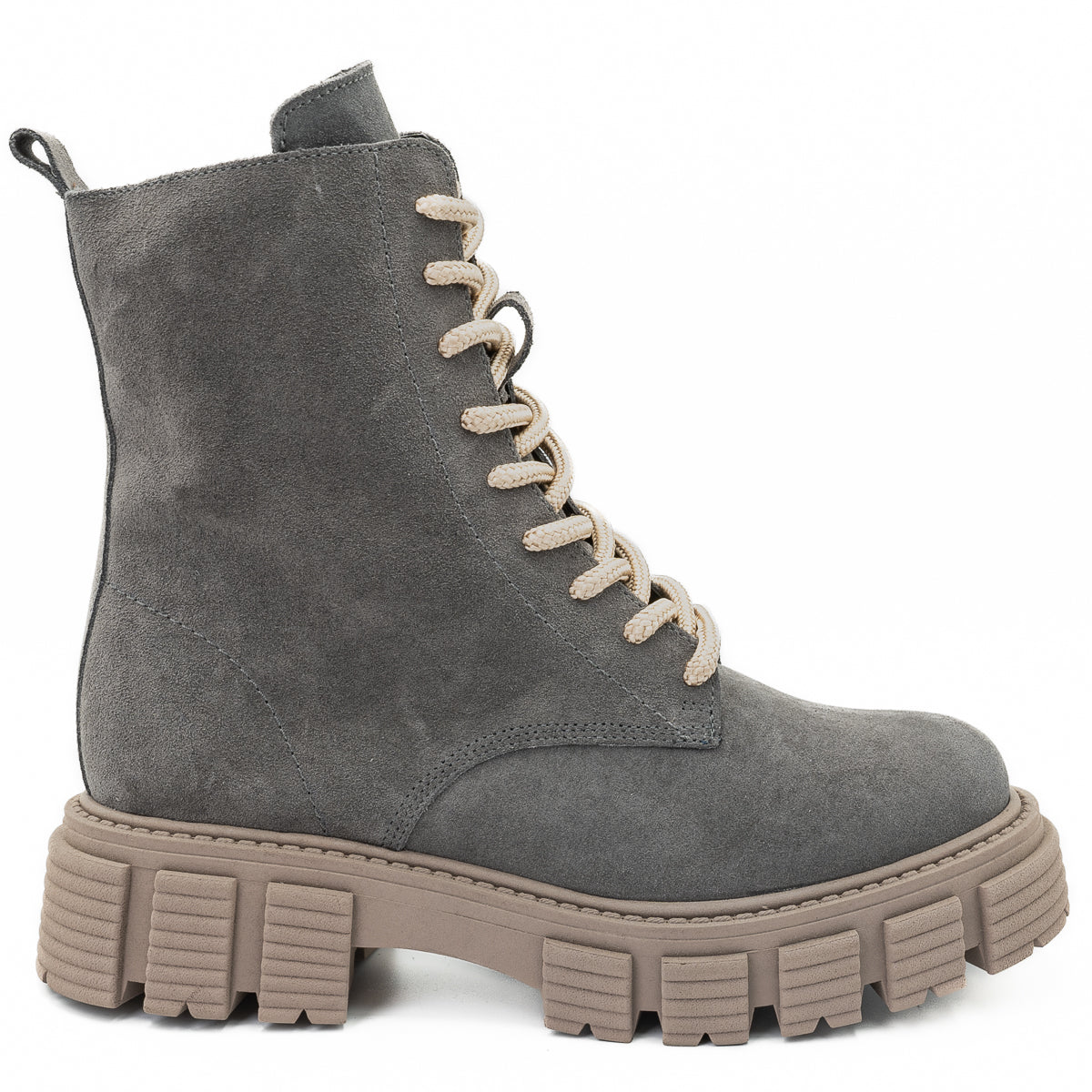 GHETE DAMA ANNA VIOTTI DIN PIELE NATURALA  D 4632 GRI