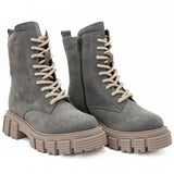 GHETE DAMA ANNA VIOTTI DIN PIELE NATURALA  D 4632 GRI