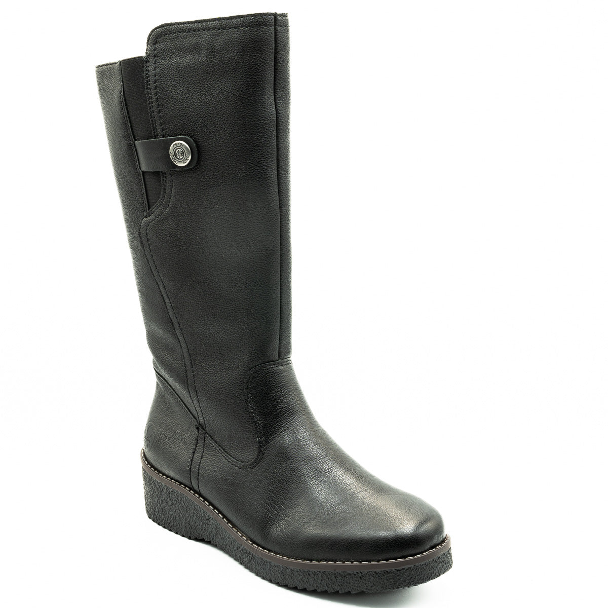 Cizme dama Rieker din piele naturala  D 4655 NEGRU 