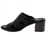 Saboti dama Anna Viotti din piele naturala D 48-322 negru