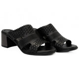 Saboti dama Anna Viotti din piele naturala D 48-322 negru