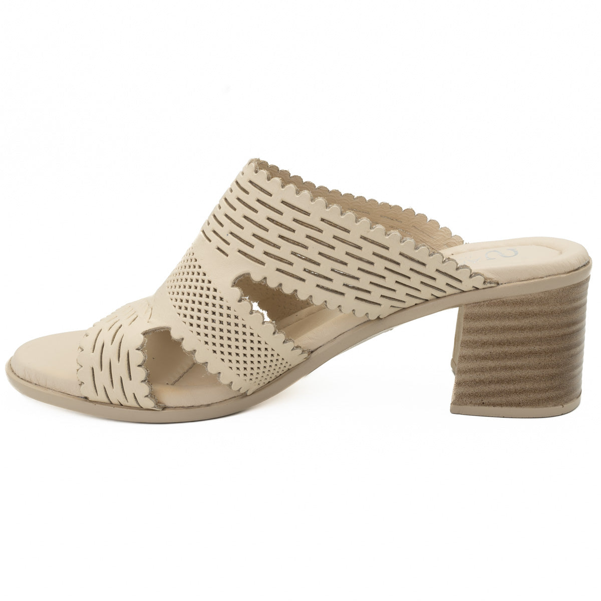 Saboti dama Anna Viotti din piele naturala D 48-322 bej