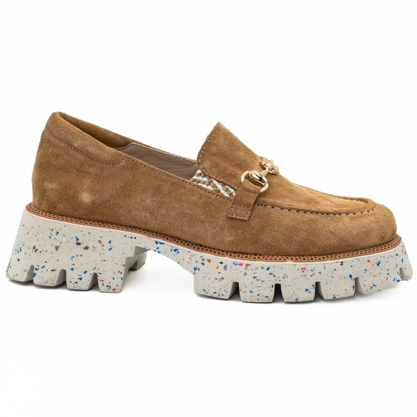 Pantofi dama Anna Viotti din piele intoarsa D 376 maro