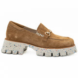 Pantofi dama Anna Viotti din piele intoarsa D 376 maro