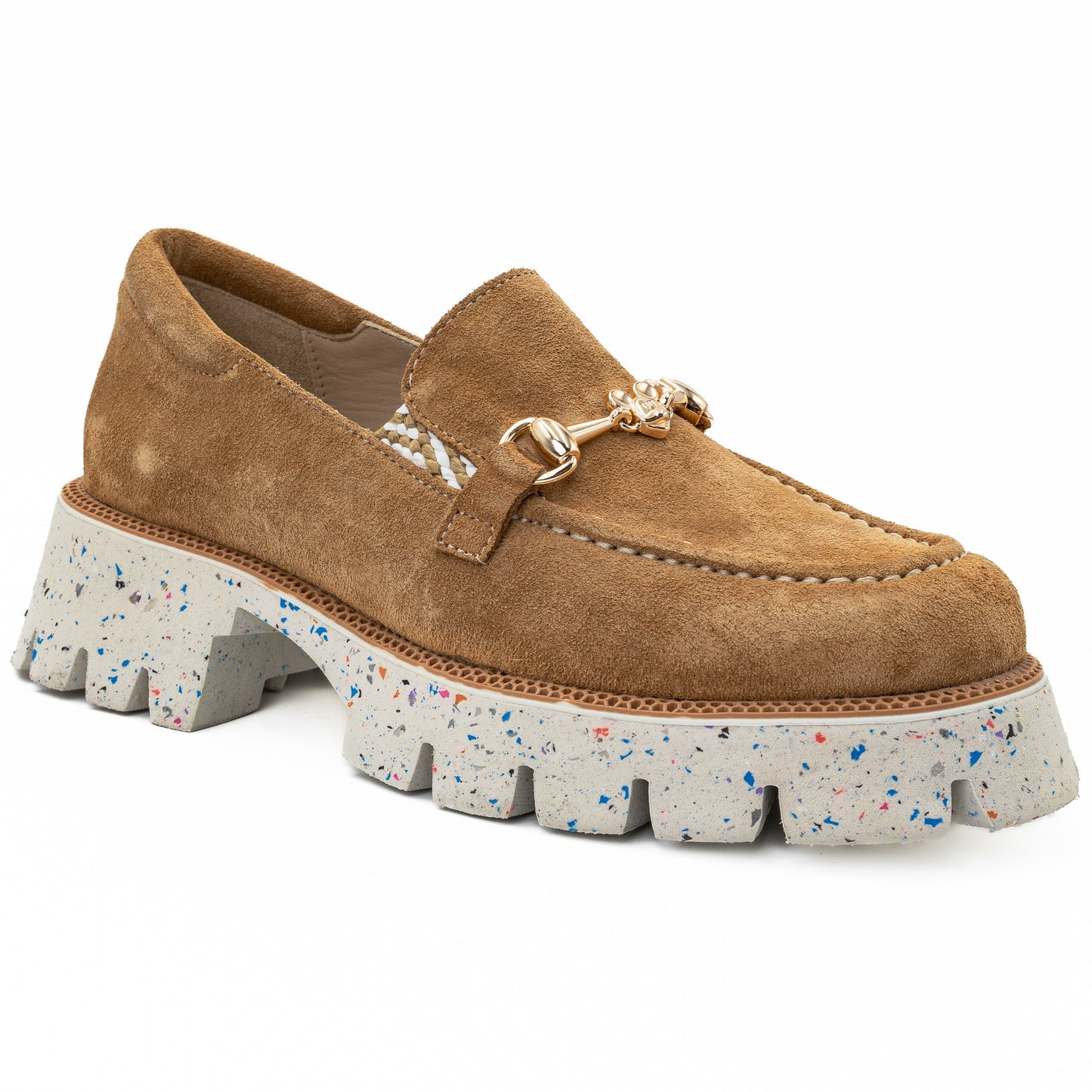 Pantofi dama Anna Viotti din piele intoarsa D 376 maro