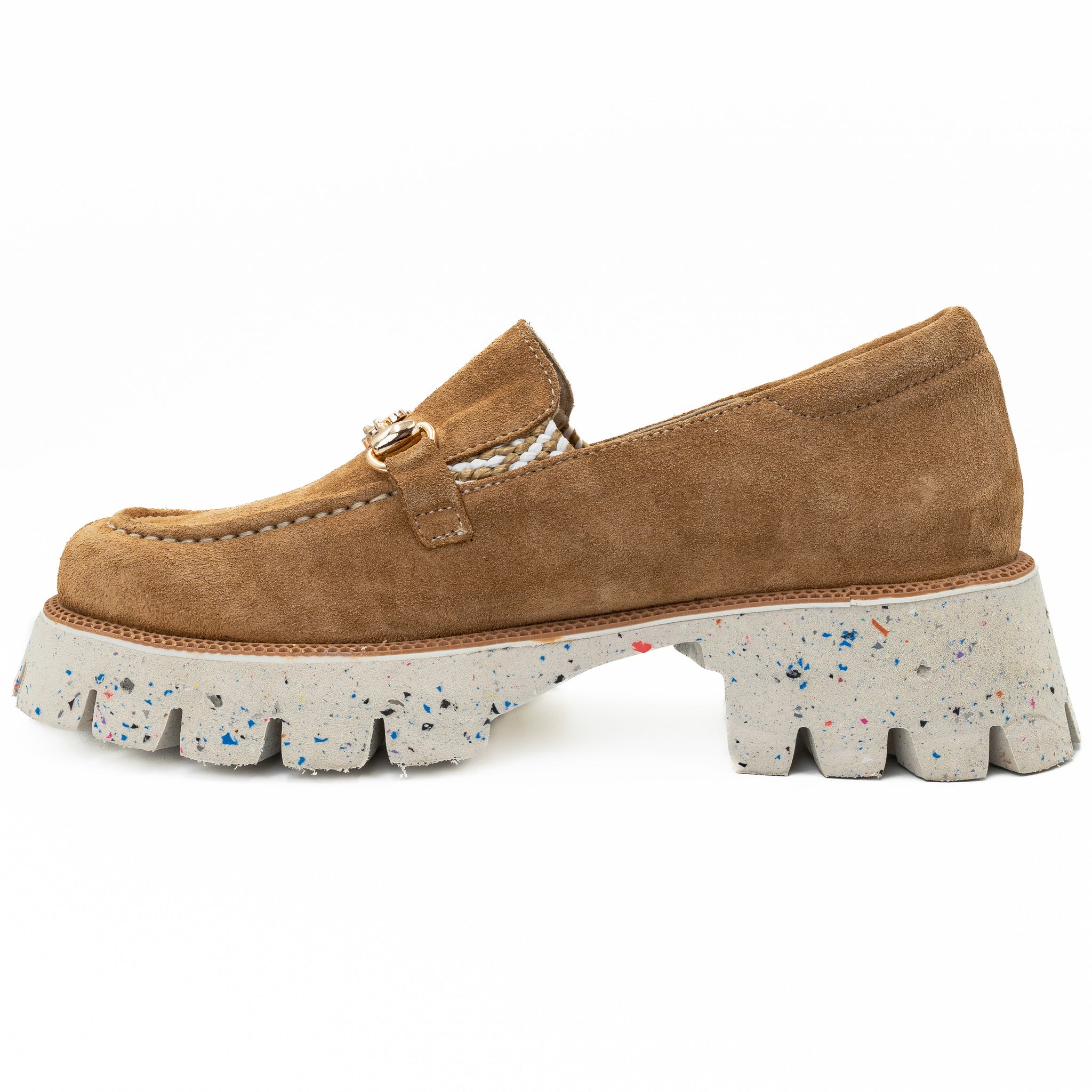 Pantofi dama Anna Viotti din piele intoarsa D 376 maro