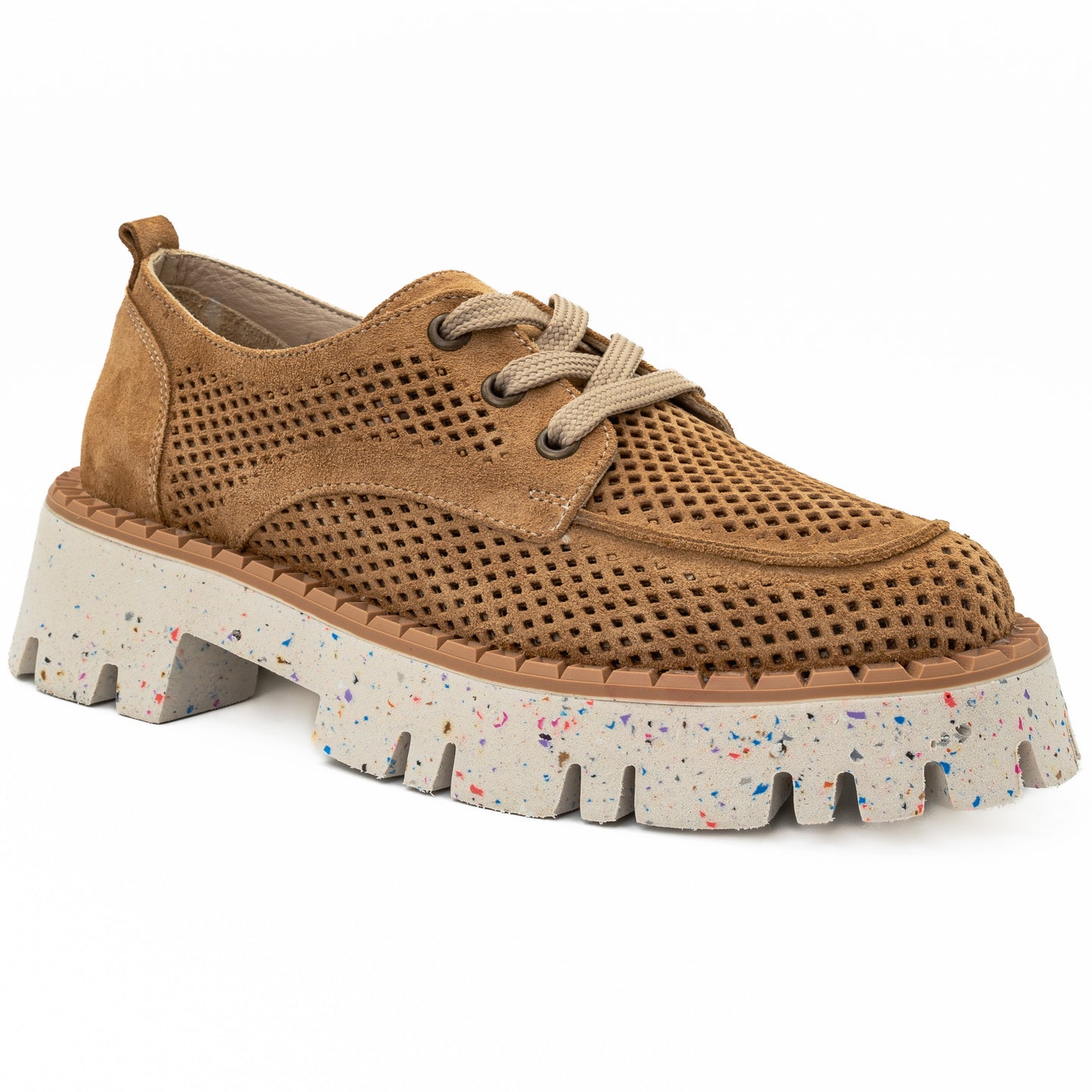 Pantofi dama Anna Viotti din piele naturala D 486 maro