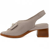 Sandale dama Anna Viotti din piele naturala D S-503 GRI