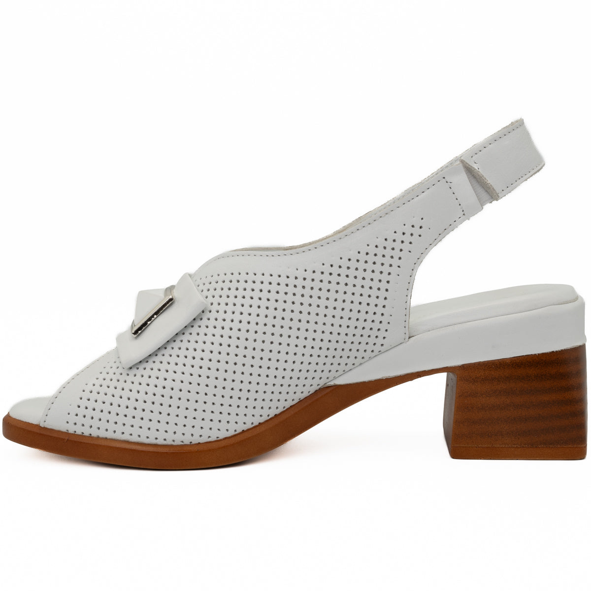 Sandale dama din piele naturala Anna Viotti D S-503 alb