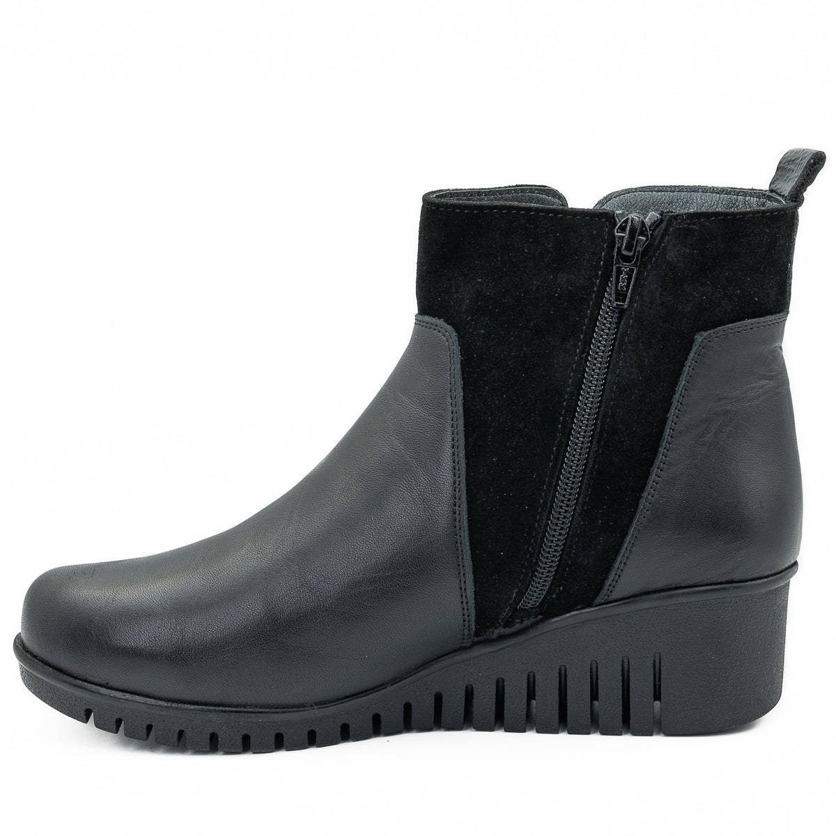 GHETE DAMA ANNA VIOTTI DIN PIELE NATURALA  D 5124 NEGRU 