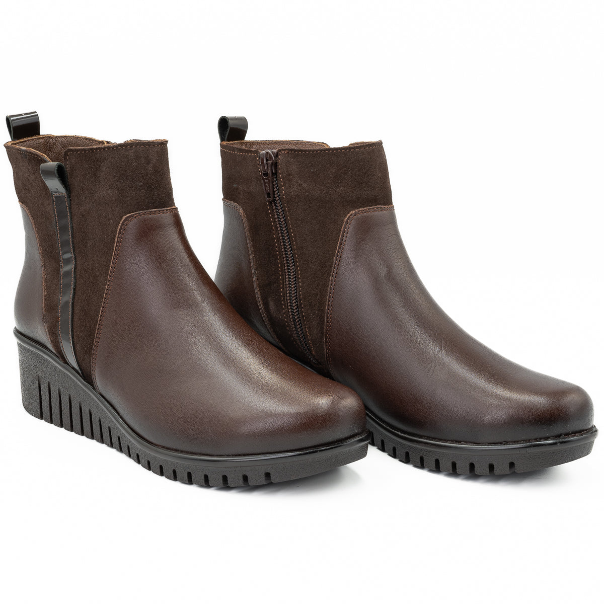 GHETE DAMA ANNA VIOTTI DIN PIELE naturala D 5124 MARO 