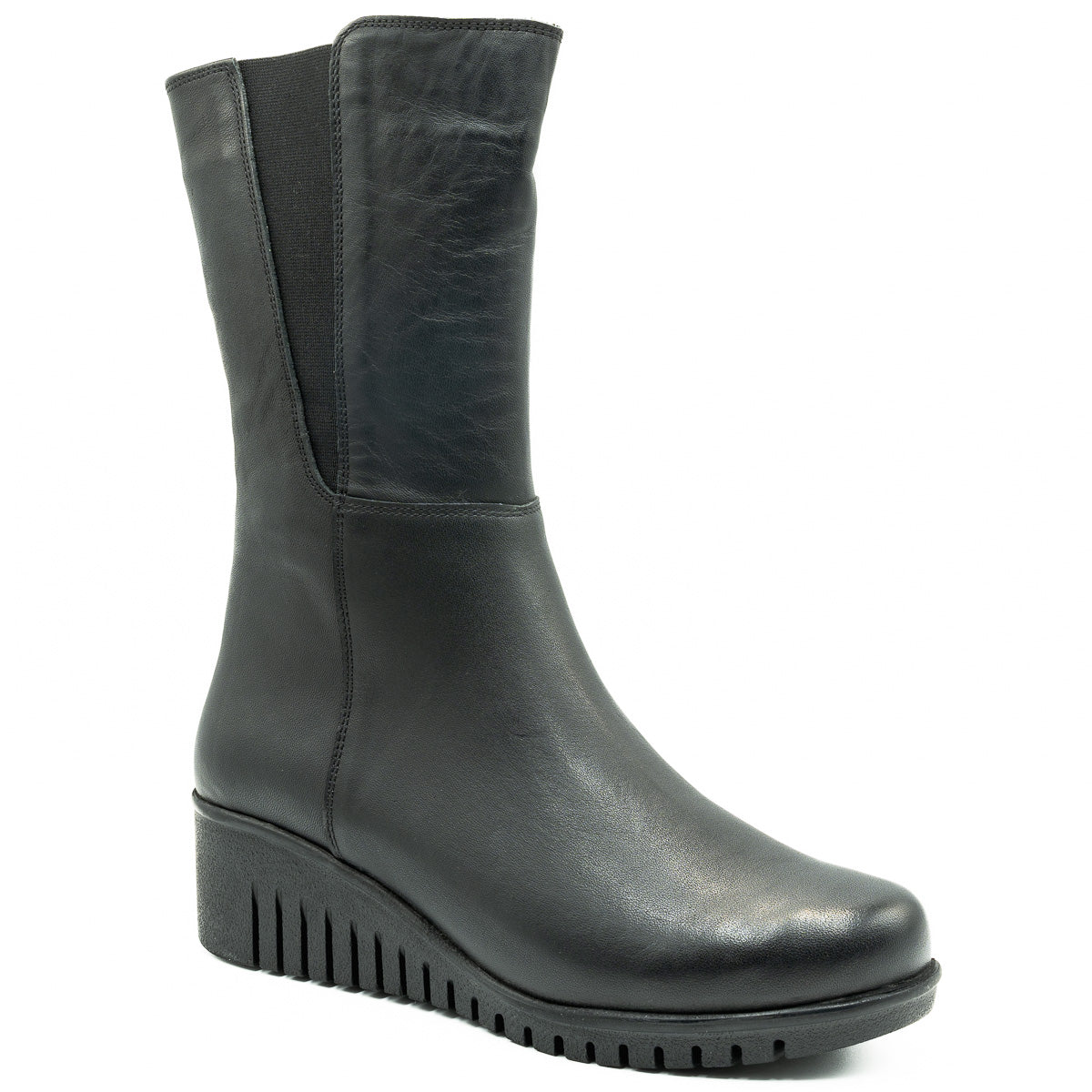 CIZME ANNA VIOTTI DIN PIELE NATURALA D5126 negru 