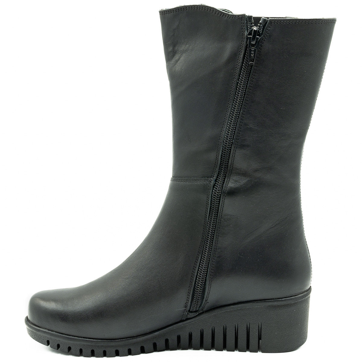 CIZME ANNA VIOTTI DIN PIELE NATURALA D5126 negru 