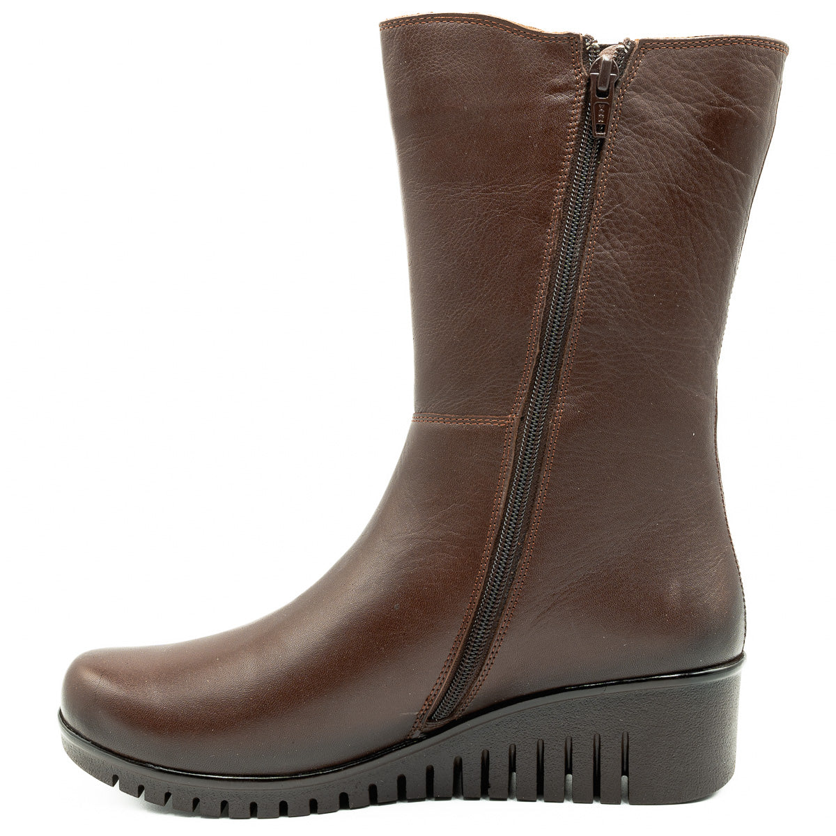 CIZME ANNA VIOTTI DIN PIELE NATURALA D5126 MARO