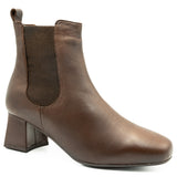 Botine dama Anna viotti din piele naturala D 51473 maro 