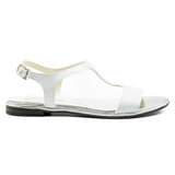 Sandale dama din piele naturala  D 525 alb 