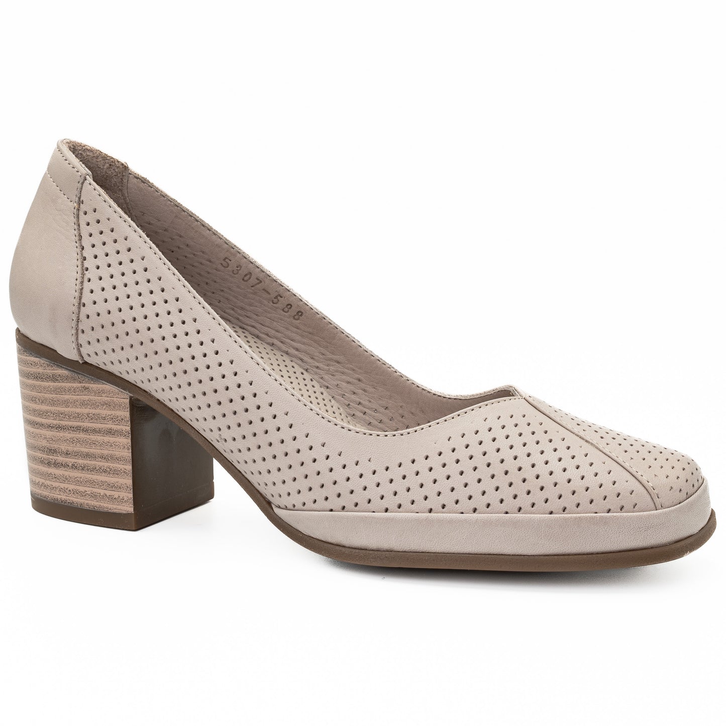 Pantofi dama Anna Viotti  din piele naturala, D 5307 BEJ 