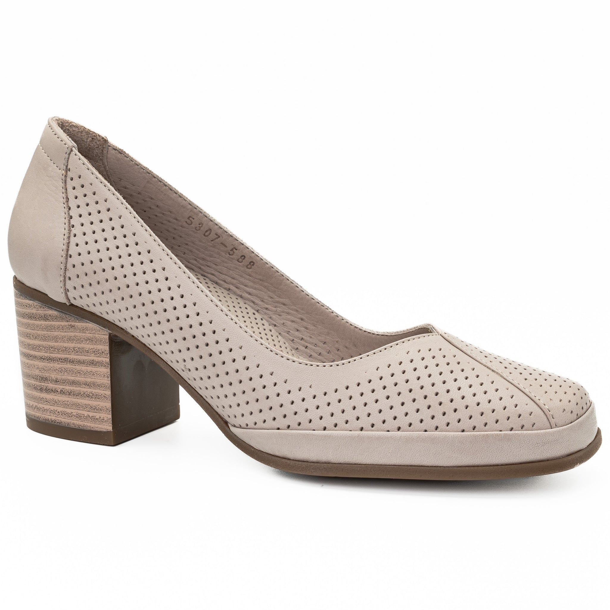 Pantofi dama Anna Viotti  din piele naturala, D 5307 BEJ 