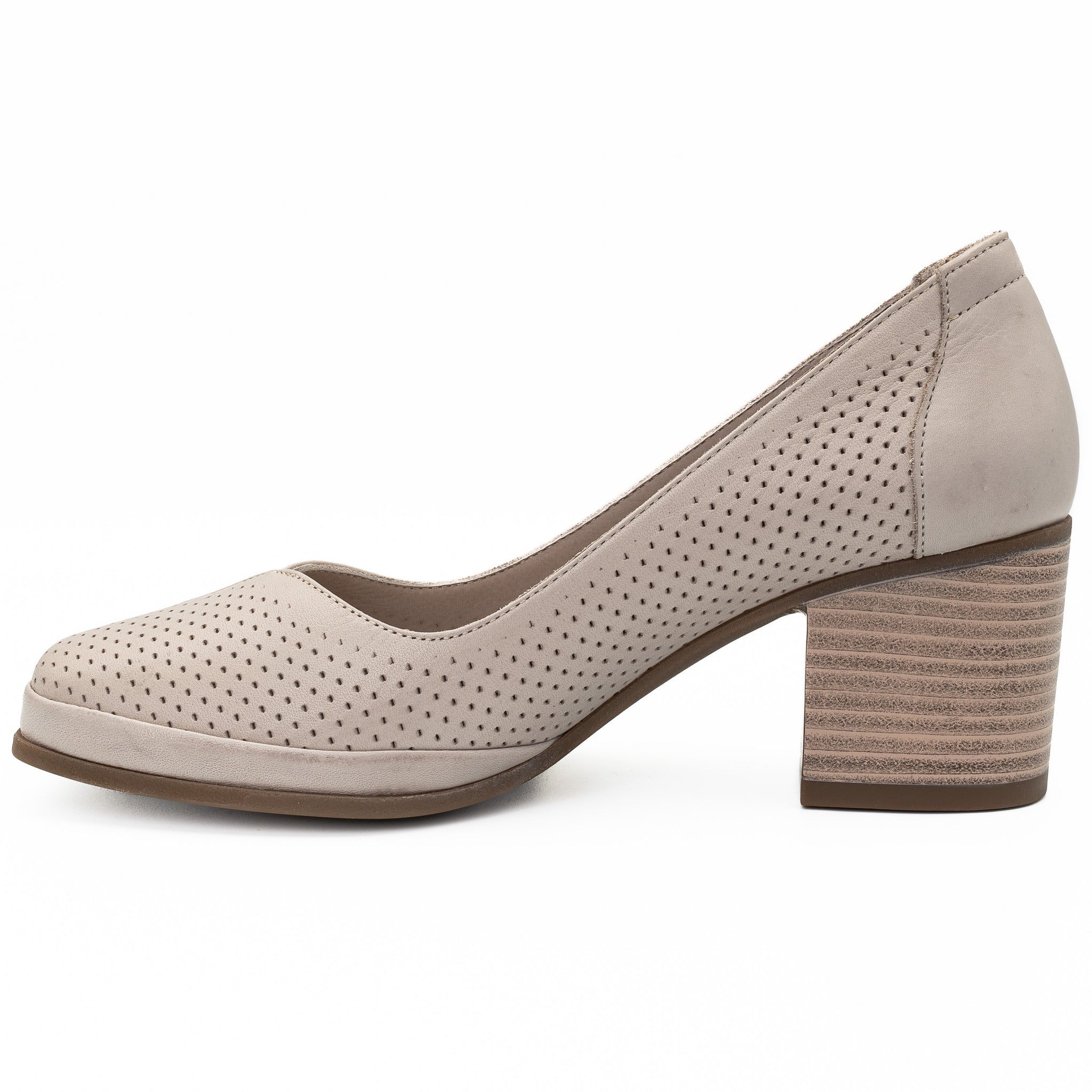 Pantofi dama Anna Viotti  din piele naturala, D 5307 BEJ 