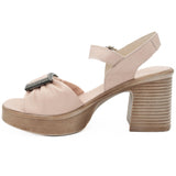 Sandale dama din piele naturala Anna Viotti D 530 roz 