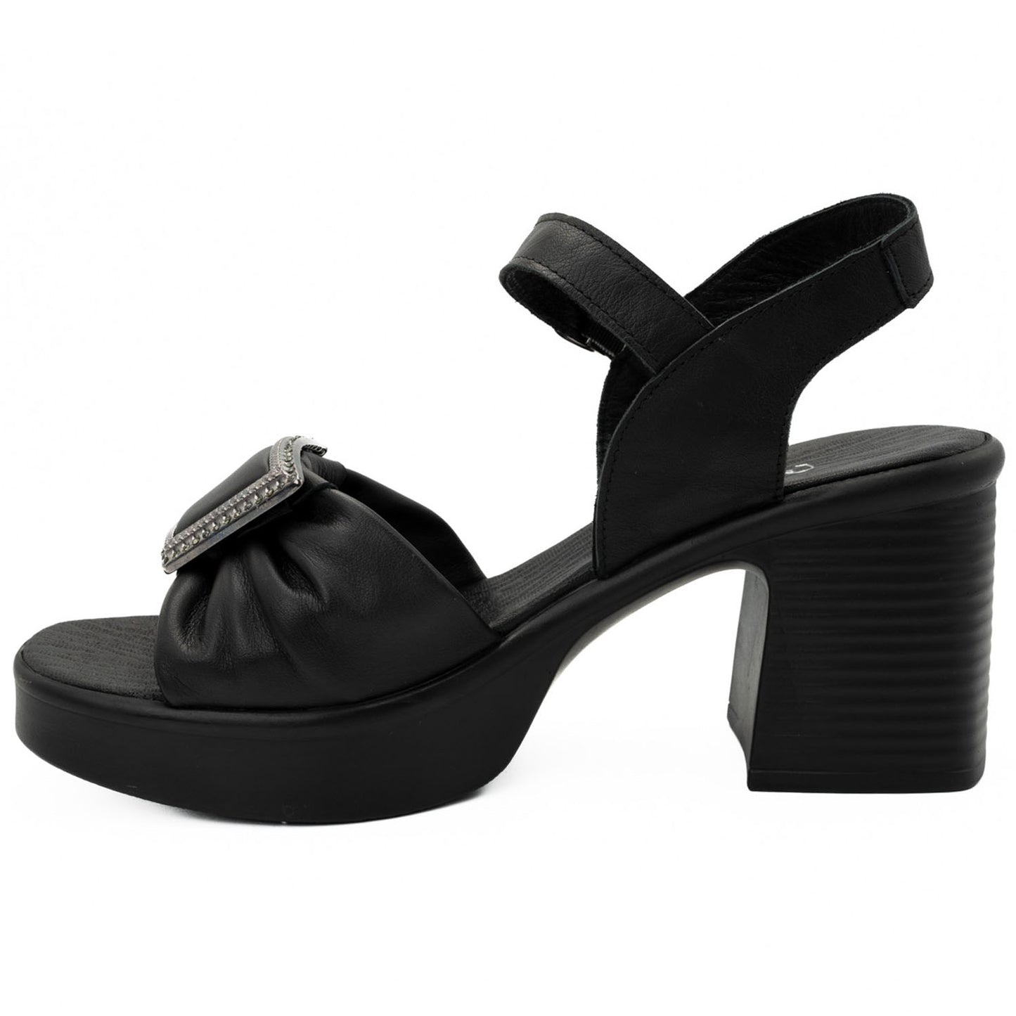 Sandale dama din piele naturala Anna Viotti D 530 negru