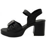 Sandale dama din piele naturala Anna Viotti D 530 negru