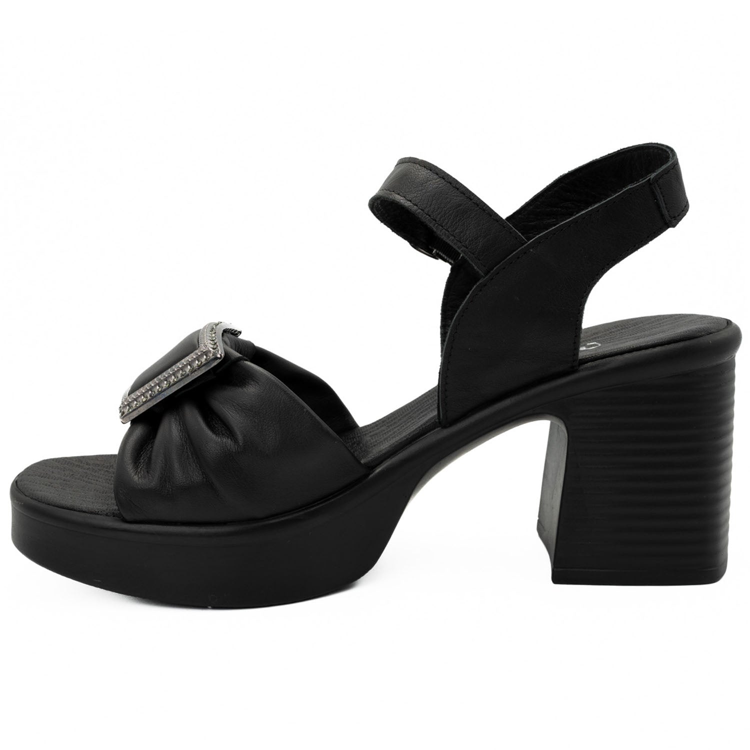 Sandale dama din piele naturala Anna Viotti D 530 negru