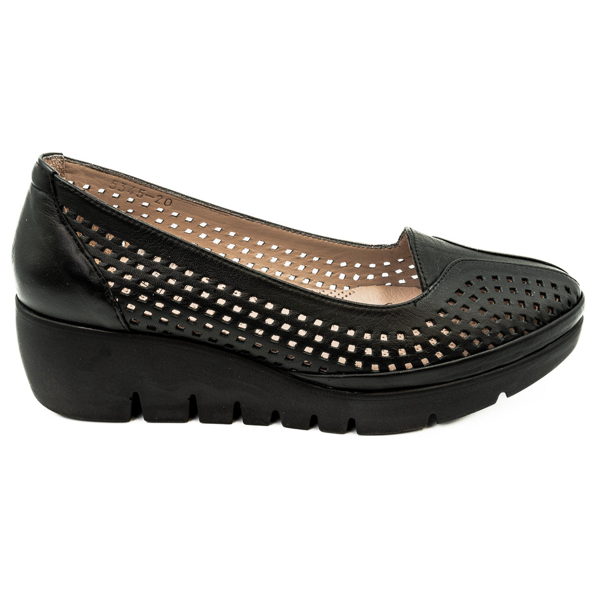 Pantofi dama Anna Viotti din piele naturala de vitel negru 50-5345