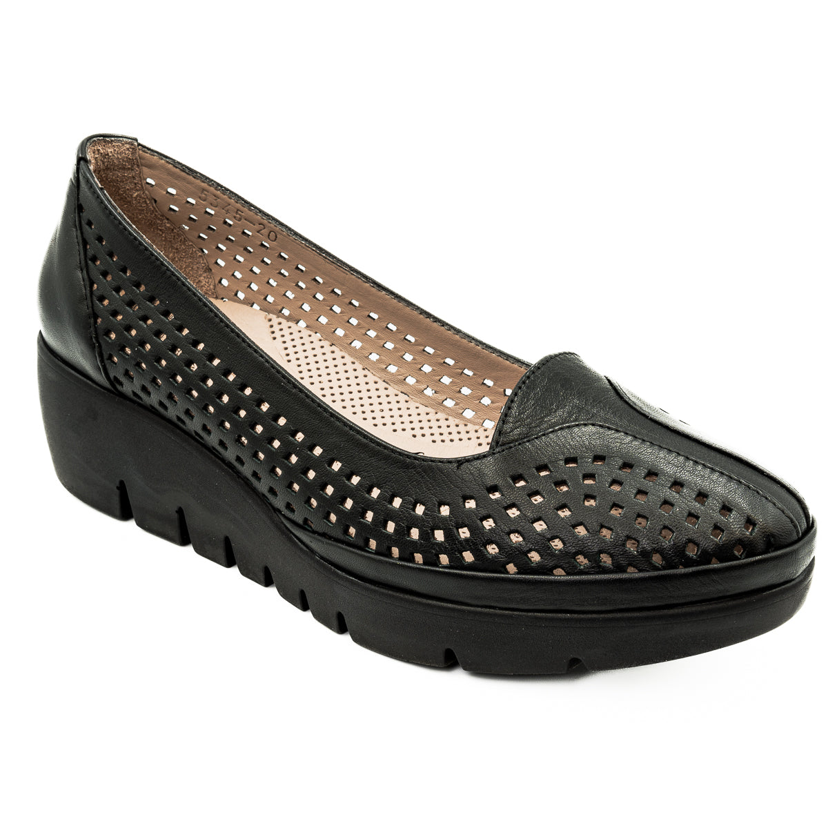 Pantofi dama Anna Viotti din piele naturala de vitel negru 50-5345