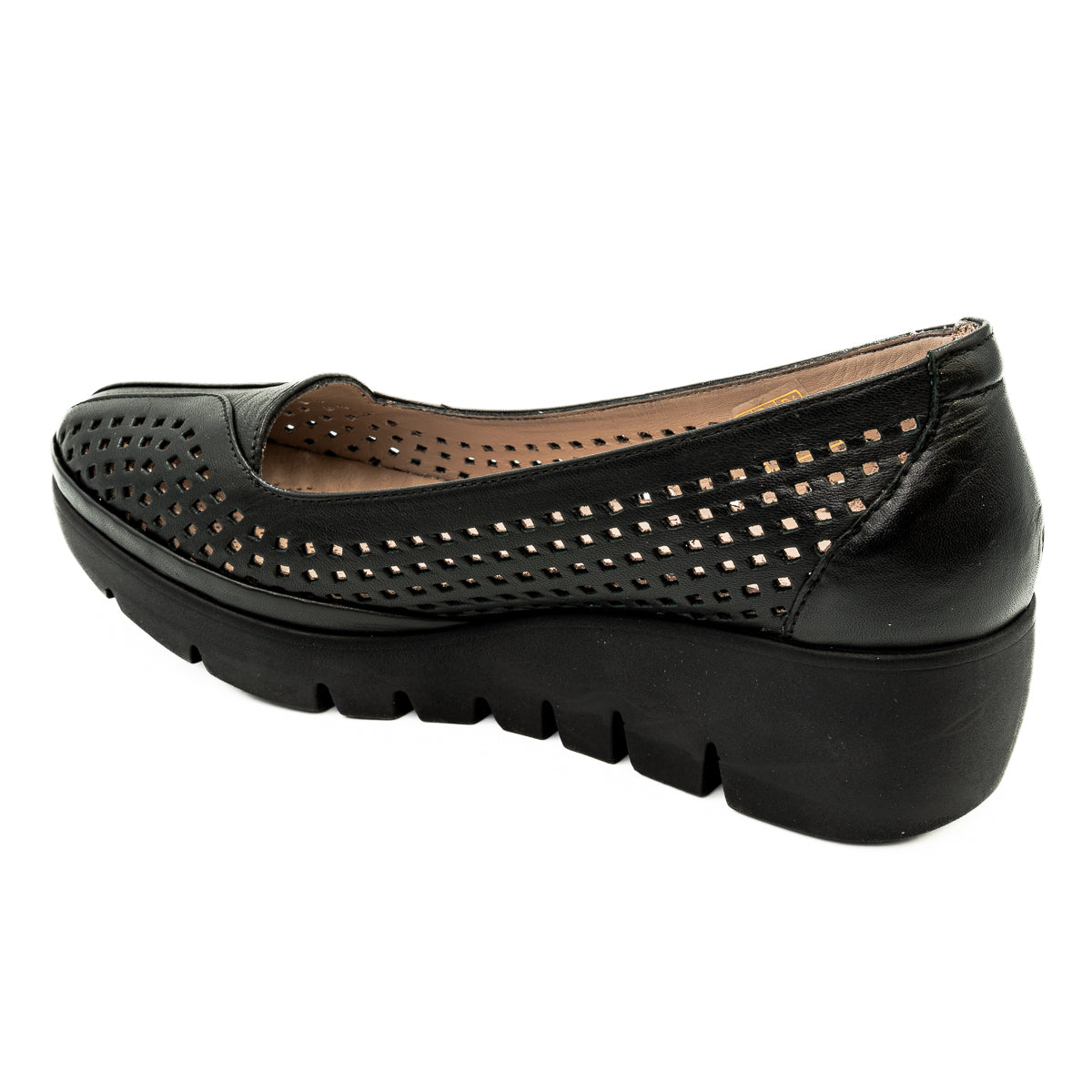 Pantofi dama Anna Viotti din piele naturala de vitel negru 50-5345