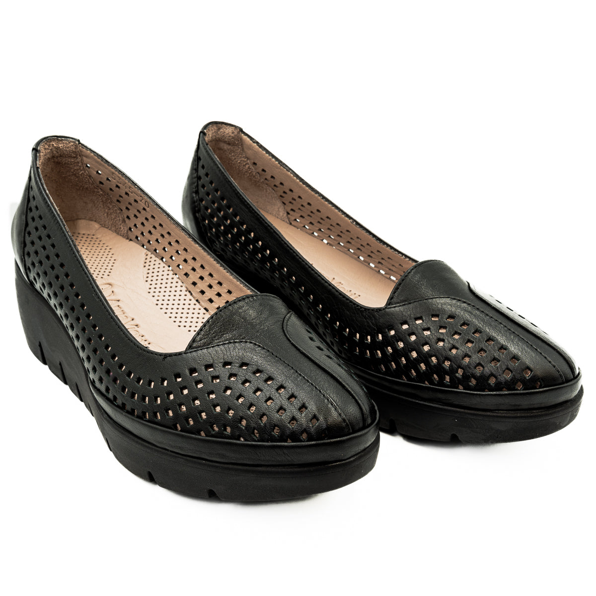 Pantofi dama Anna Viotti din piele naturala de vitel negru 50-5345