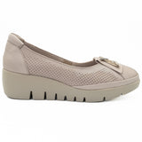 Pantofi dama Anna Viotti din piele naturala, D 5356 bej